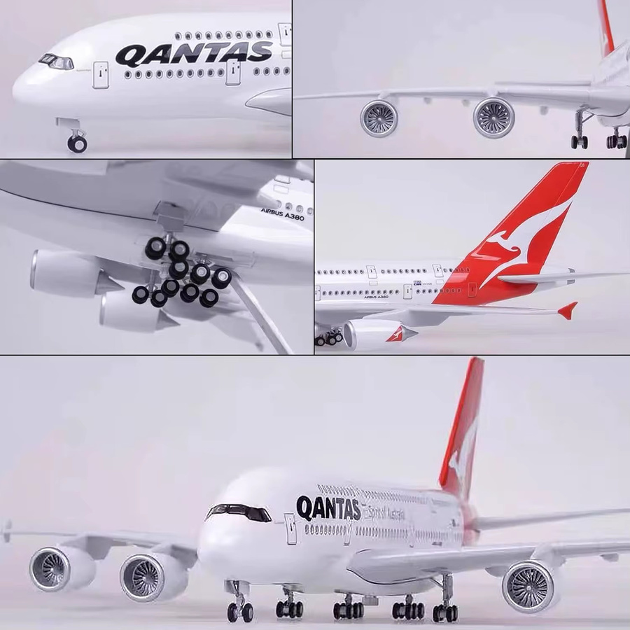 ZOCO Australian Airlines A380 Qantas Civil Aviation Flugzeugmodell, 1:160 - Bild 5