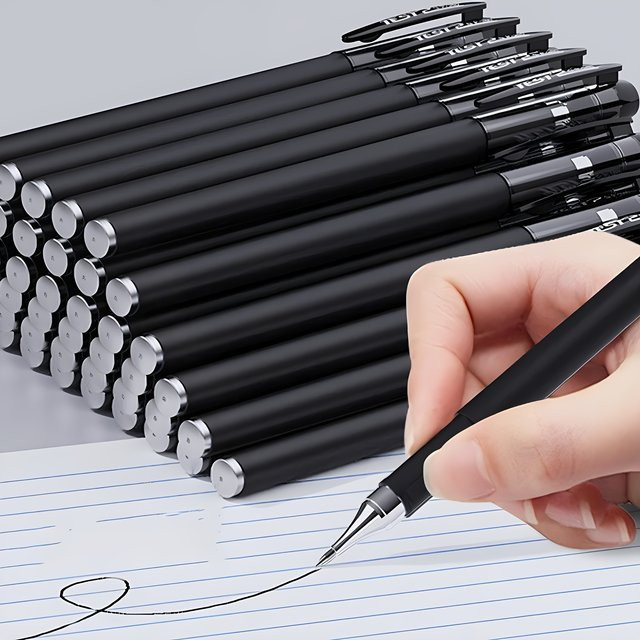 Schnell trocknende Gelstifte mit 0,5 mm feiner Spitze und schwarzer Tinte für Schule und Büro - Bild 1