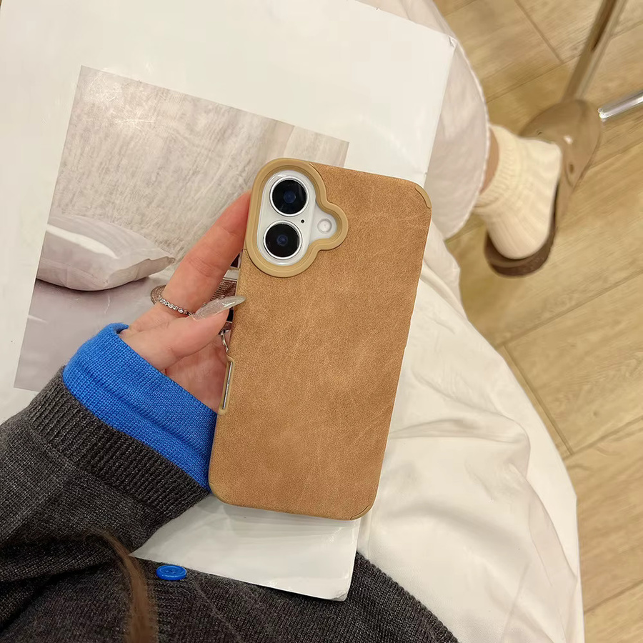 Caynes Matte Cortex Handyhülle für iPhone in Beige, stoßfest - Bild 5