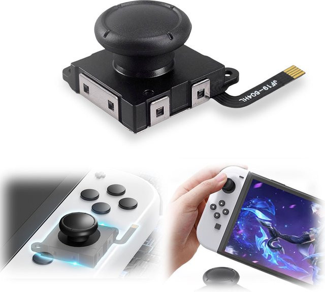 Gulikit Hall-Sensor-Joystick Ersatz für Nintendo Switch und Switch OLED JoyCon in Schwarz - Bild 1