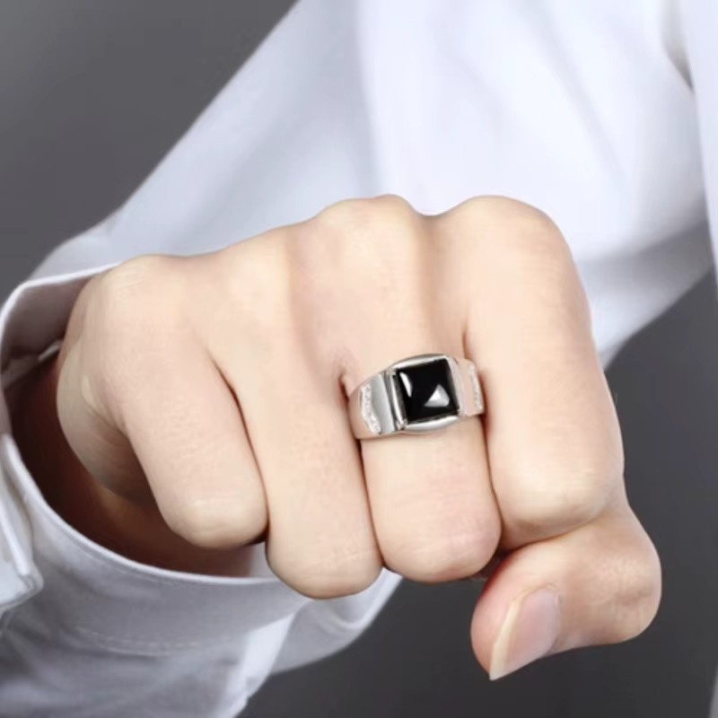 SAY Ring, 925 Silber, Vintage, Unisex - Bild 3