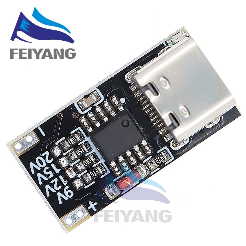 SAMIROB 10er Set USB Type-C Decoy Board PD/QC/AFC Trigger Modul für Schnellladung, Schwarz - Bild 3