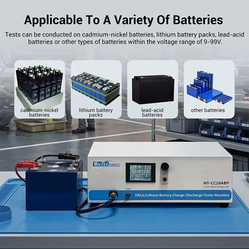 Heltec 9-99V Lithium-Batterie Lade- und Entladetestgerät für Lithium- und Blei-Säure-Batterien in Weiß - Bild 4