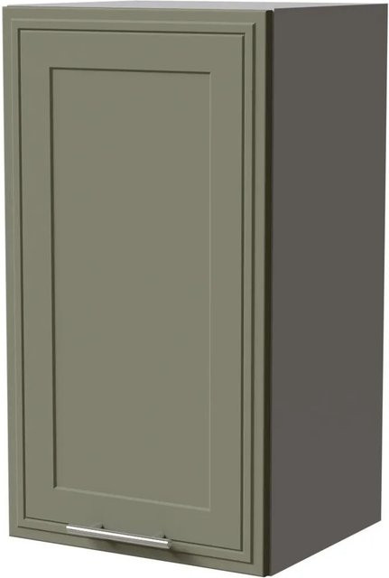 Feldmann-Wohnen Hängeschrank Salo in Grau und Reed Green Matt mit Kassettenoptik, B/T/H: 40 x 32,5 x 72 cm - Bild 1