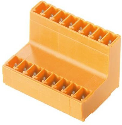 Weidmüller Stiftgehäuse-Platine BC/SC, 32 Polzahl, Rastermaß: 3.81 mm, orange, 20 Stück - Bild 1