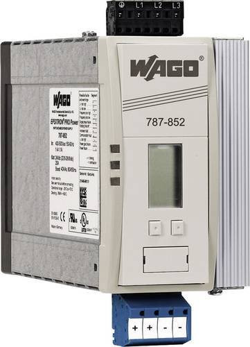 WAGO Hutschienen-Netzteil 787-852/000-005, 24 V/DC, 20A, 4 Ausgänge, grau - Bild 1