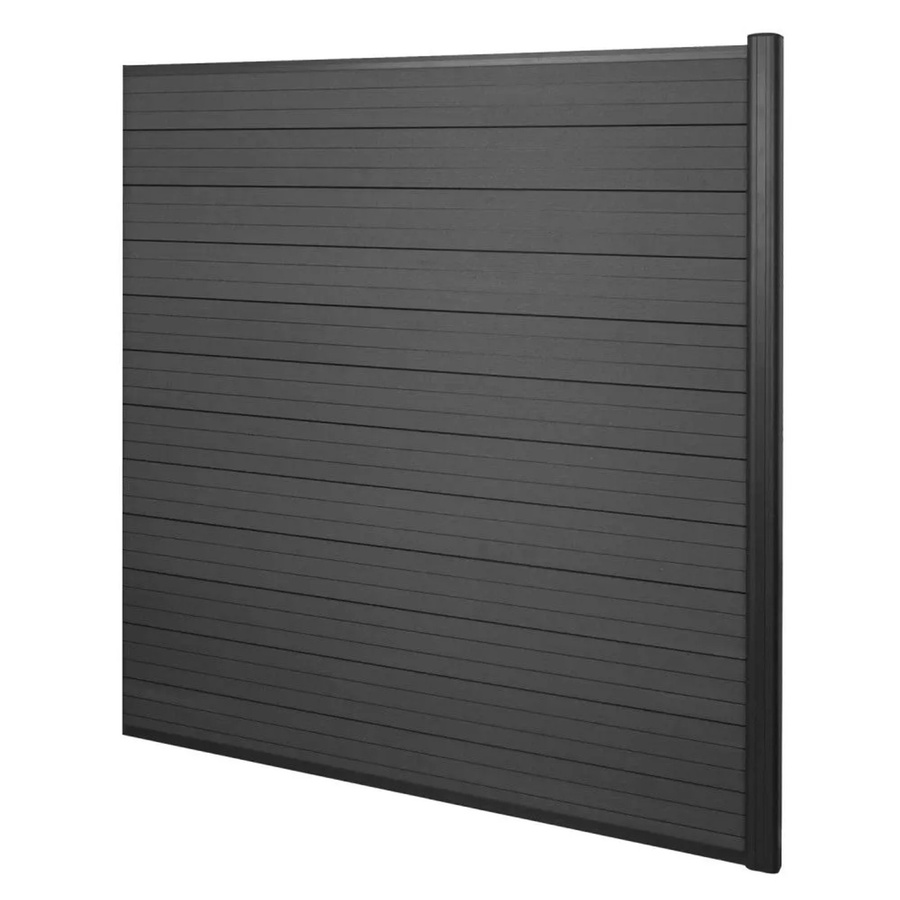 MCW WPC-Sichtschutz Savoie Windschutz Zaun Alu Premium Erweiterungselement Anthrazit Höhe: 1,85 m - Bild 2