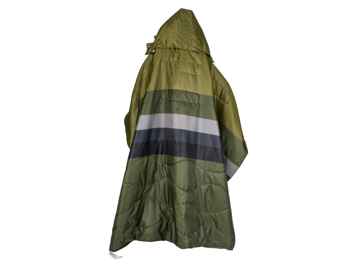 CRIVIT 3in1 Campingdecke in Grün und Grau, wasserabweisend, faltbar mit Tragetasche und aus Polyester - Bild 2