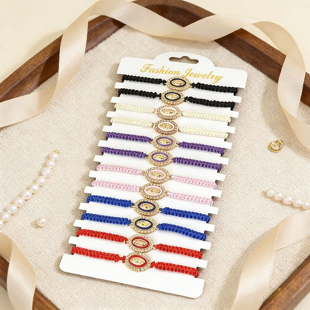 Noter Armband, Jungfrau Maria, geflochten, verstellbar, Unisex - Bild 1