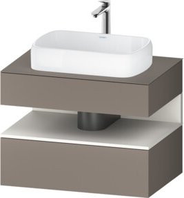 Duravit Waschtischunterschrank Qatego Weiß matt mit 1 Schublade, B/T/H: 80 x 55 x 60 cm - Bild 1