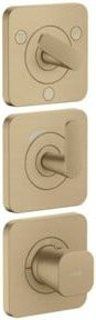Hansgrohe Axor Citterio C cub cut Thermostat-Modul UP mit Rosetten in Brushed Bronze - Bild 1
