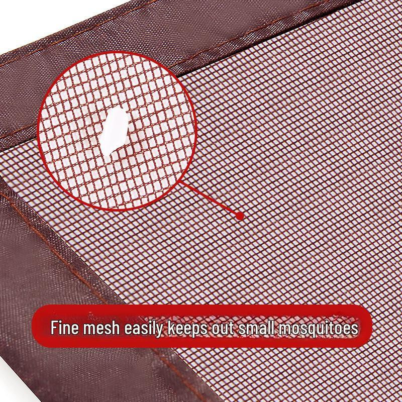 Magnetischer Sommer-Netzvorhang von Global Finds mit Streifendesign in Transparent, Mückenschutz ohne Bohren, B: 85 cm, H: 210 cm - Bild 1