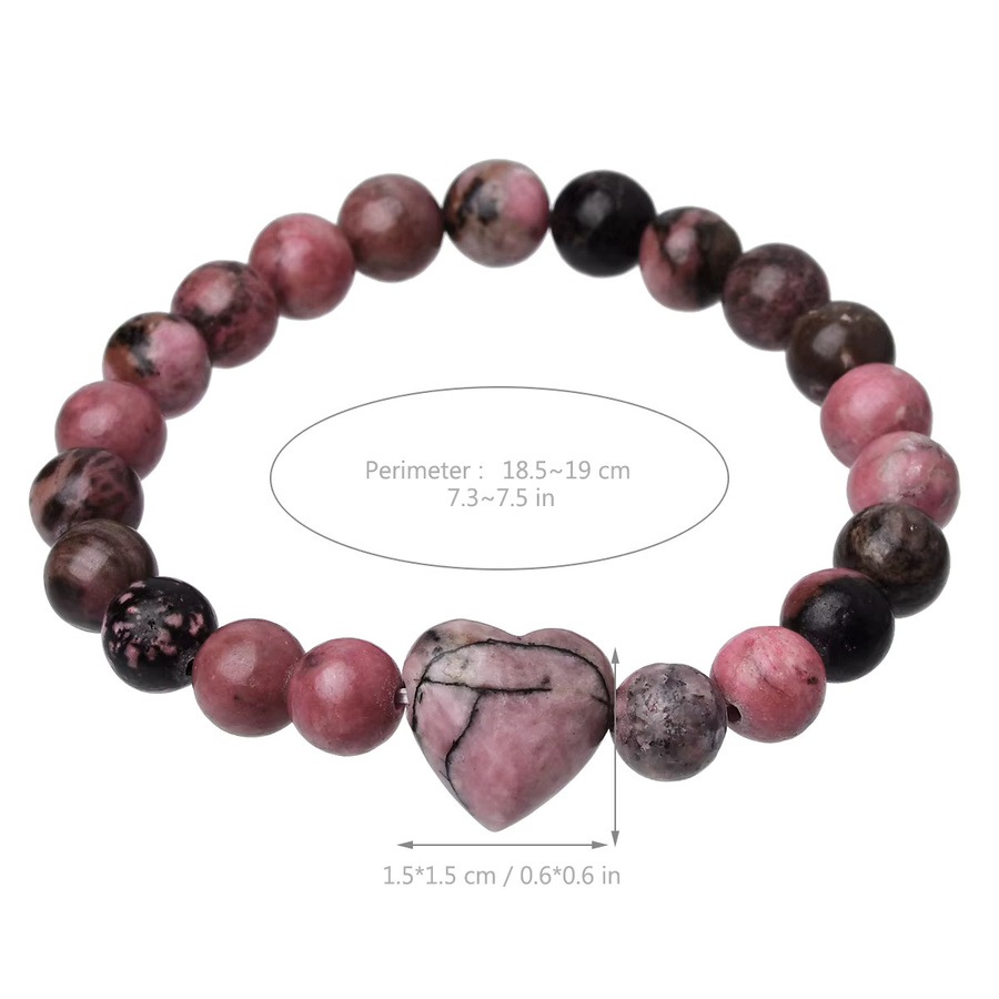 simiry Armband, Amethyst, Rosenquarz, grüner Aventurin, Tigerauge, Rhodonit, Unisex - Bild 5