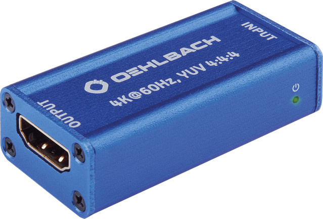 Oehlbach HDMI Signal-Verstärker UDH Repeater 6046 Blau - Bild 1