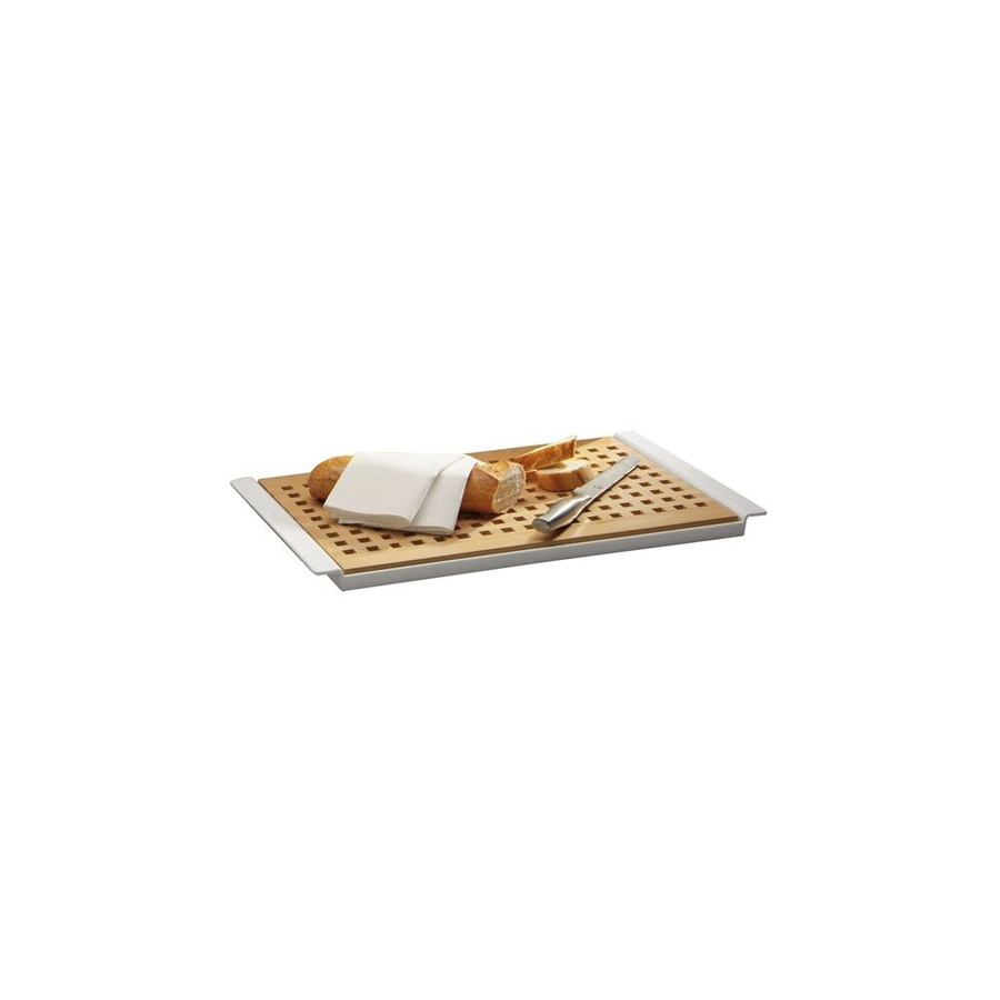 APS Brotschneidebrett BROTSTATION aus Buchenholz in Natur, B/T/H: 52 x 34 x 2 cm - Bild 1