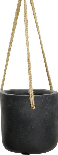 Hänge-Pflanztopf Liron von Aplanta, schwarz, Keramik, Durchmesser: 15 cm - Bild 1