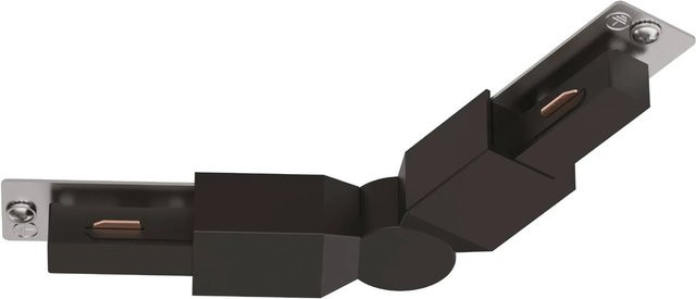 Eglo EASYT HV-Eckverbinder für Schienensysteme, Schwarz, Länge: 187 mm - Bild 1