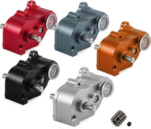 Axial LCG-Metallgetriebe D360, Aluminium-Getriebe, Schwarz - Bild 1