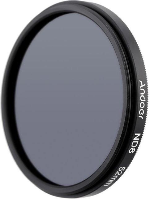 Andoer Zirkularfilter-Set UV, CPL und ND8 in Grau, Durchmesser: 52 mm - Bild 1