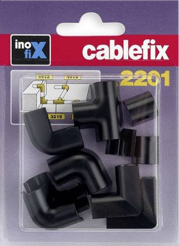 Cablefix Kabelkanal Stoß-Stellenverbindung Schwarz 10 Stück - Bild 1
