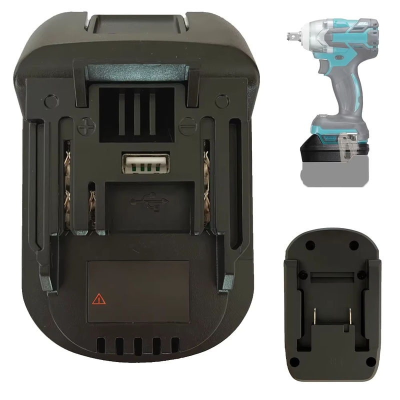 XMSJ Batterieadapter für Einhell 18V Li-Ionen-Akkus als Konverter für Makita 18V Akku-Elektrowerkzeuge, Schwarz - Bild 7