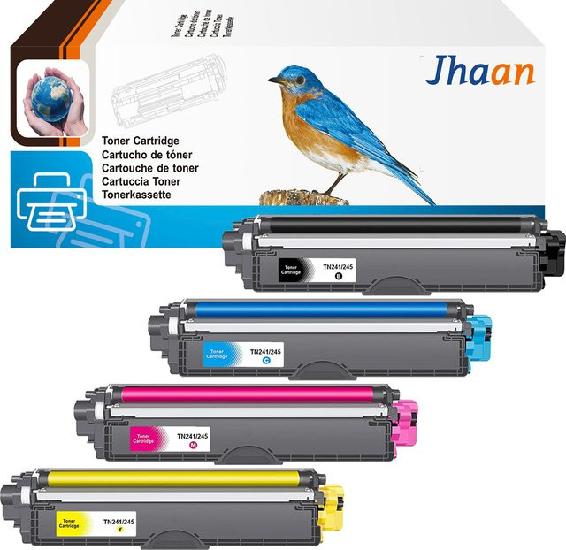 Jhaan Tonerkartuschen kompatibel mit Brother TN-241 TN-245 TN-246 für Brother DCP-9020CDW DCP-9022CDW - Bild 1