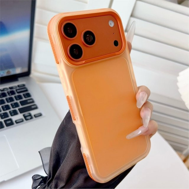 Stoßfeste Candy Armor Handyhülle für Apple iPhone 17 16 15 14 13 12 11 Pro Max Plus in Transparent mit mattem TPU-Finish - Bild 1