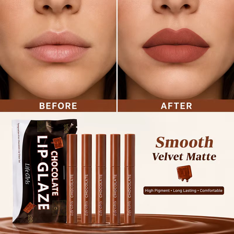 Life Girls Lippenstift-Set, 5-teilig, matt, flüssig - Bild 2