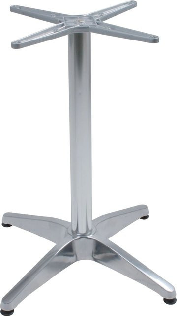 DELUKE Tischgestell LARA Tischuntergestell aus Aluminium in Silber, B/T/H: 70 x 66 x 66 cm - Bild 1