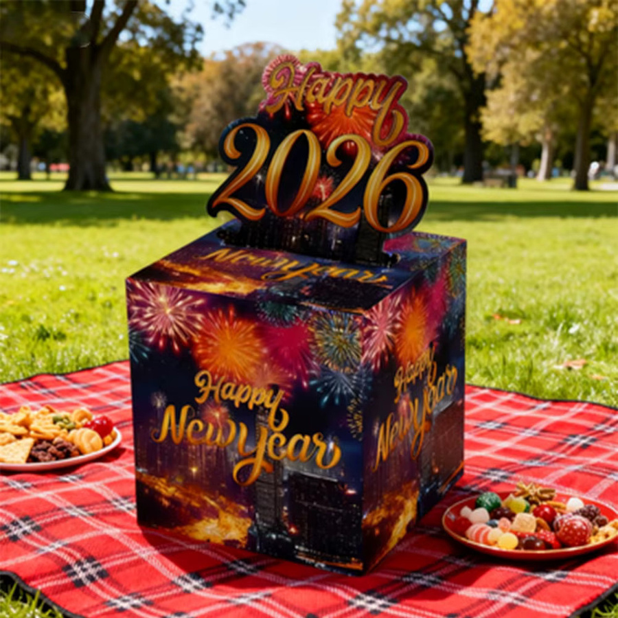 Bunte Weihnachts- und Silvester Geldgeschenkboxen aus Papier für Party und Dekoration - Bild 3