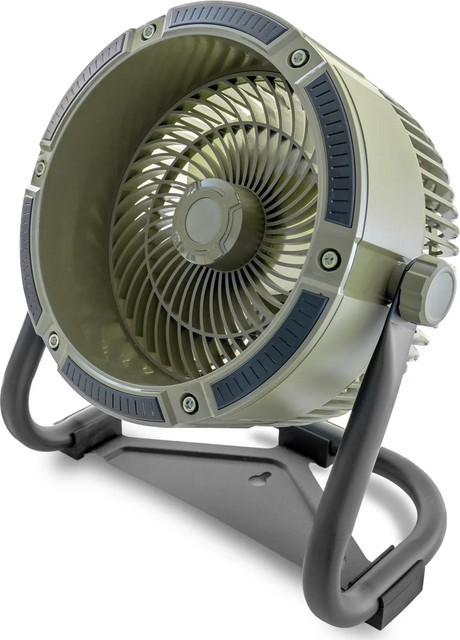 Unold Outdoor Tischventilator mit Licht und Akku in Grün - Bild 1