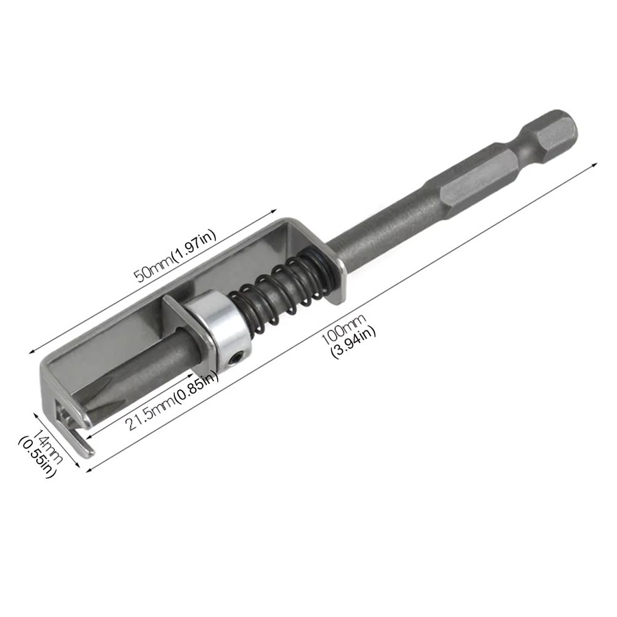 Shunmaii Anti-Drop-Schraubendreher-Bit mit Einhandbedienung und Federpositionierung als universelles Schrauben-Haltewerkzeug für Elektriker und Mechaniker - Bild 6