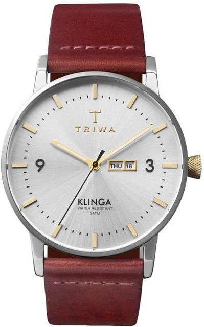 Klinga Analoguhr, Leder, Unisex, Rund - Bild 1