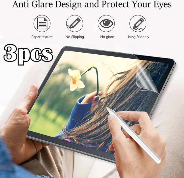 3er-Pack Displayschutzfolie mit Papier-Gefühl für Lenovo Tab Pro GT 11,1 Zoll, M11, Xiaoxin Pad 11 und Pad Pro 12,7, transparent - Bild 1