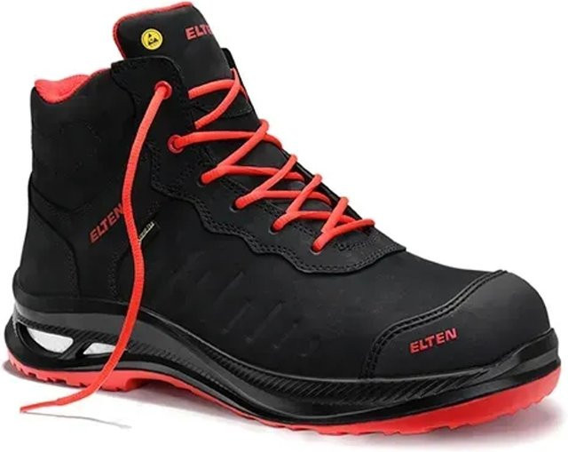 Elten Sicherheitsstiefel Stewart XXG Pro GTX in Black-Red, Größe 46, S3 ESD aus Nubukleder - Bild 1