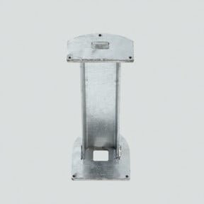 Siedle&Söhne Erdstück für Stelen ZE/KS/KSF 611-0 aus verzinktem Stahl in Silber - Bild 1