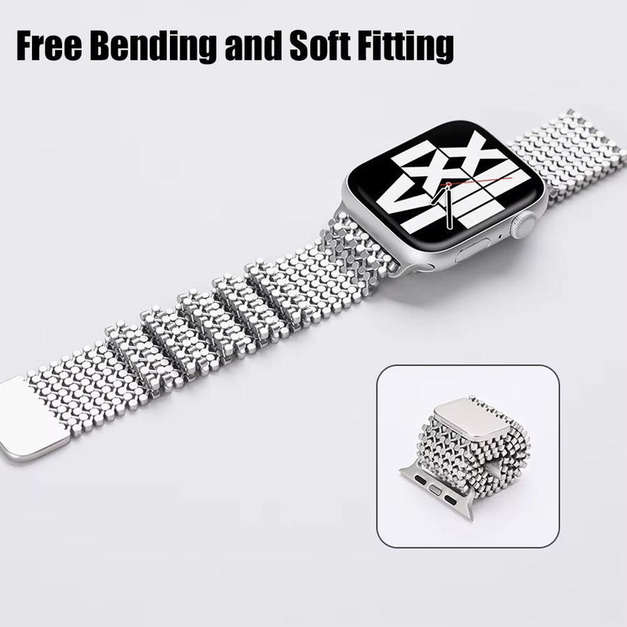 jansin Uhrenarmband Edelstahl, Silber, Unisex - Bild 3