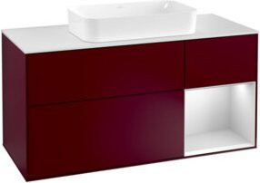 V&B Waschtischunterschrank Finion in Weiß, B/T/H: 120 x 50,1 x 50,1 cm - Bild 1