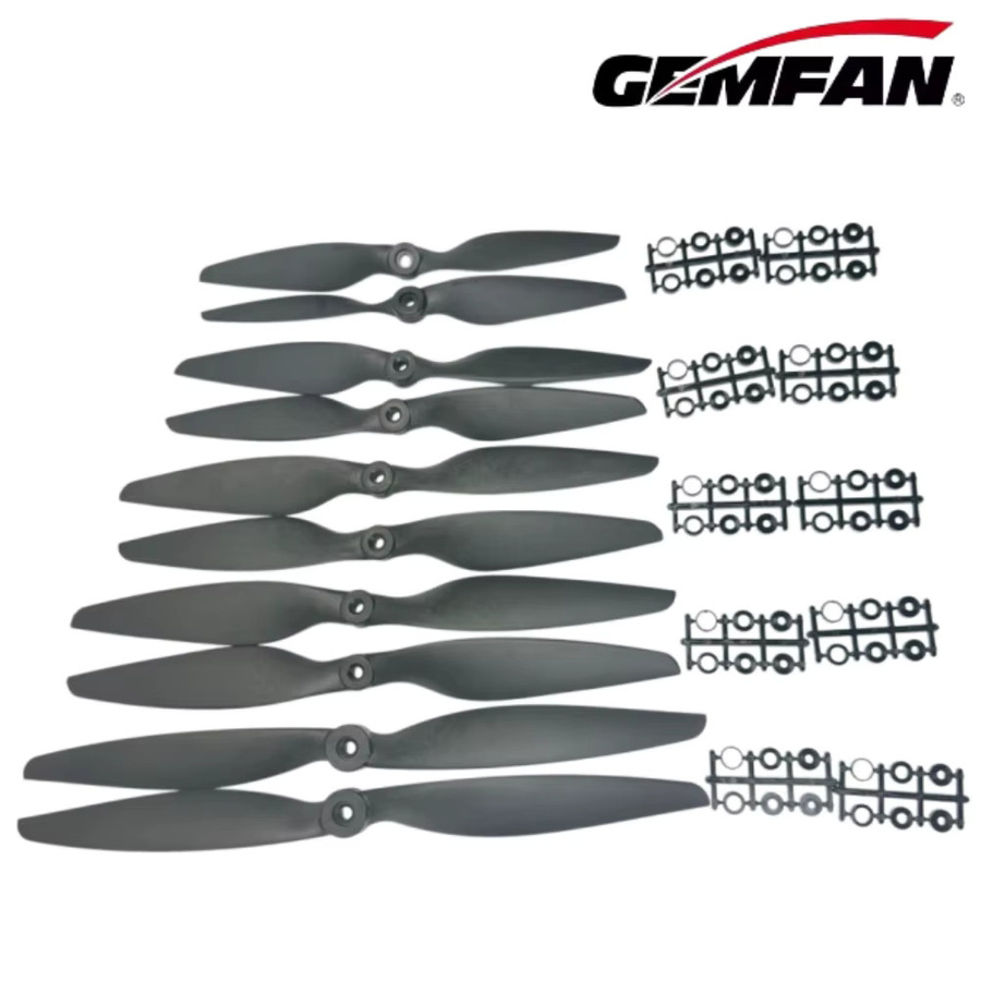 Gemfan Propeller, 1 Paar, Kohlefaser-Nylon, Schwarz - Bild 2