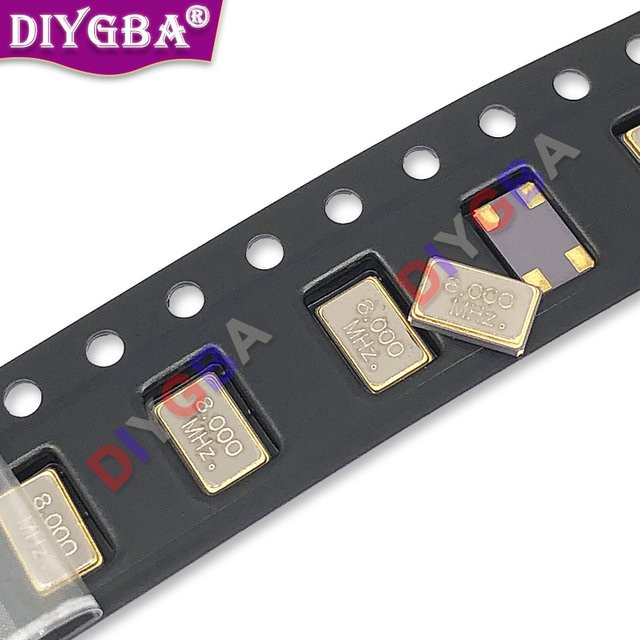 DIYGBA 10 Stück SMD Quarz-Resonator Kristall Metall 4pin für verschiedene Frequenzen - Bild 1