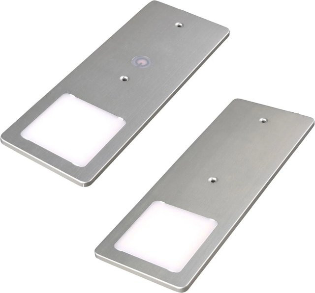 kalb TooFlat LED Unterbauleuchten 2er Set Silber, dimmbar mit Touchfunktion, neutralweiß - Bild 1