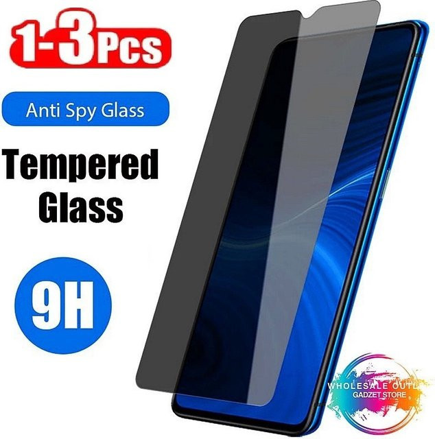 Sichtschutz Panzerglas Anti-Spy für Vivo V21 V21E Y35 Y33S Y52 Y53S Y55 Y75 Y76 Y76S IQOO Pro 5G in Transparent - Bild 1