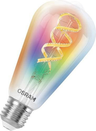 Osram LEDVANCE Smart+ Funk-LED Lampe Filament RGB Multicolour dimmbar kompatibel mit Amazon Alexa, Google Assistant und Apple HomeKit