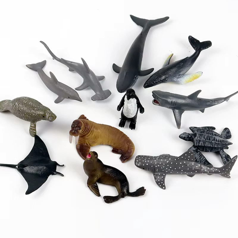 Oenux Mini Ozean Marine Hai Modell, Actionfiguren, Kunststoff, Bunt / Mehrfarbig - Bild 3
