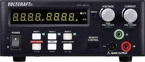 VOLTCRAFT CPPS-160-42 Labornetzgerät in Schwarz, einstellbar 0,02 - 42 V/DC, 0,01 - 10 A, 160 W, USB fernsteuerbar, programmierbar und mit Auto-Range-Funktion - Bild 1