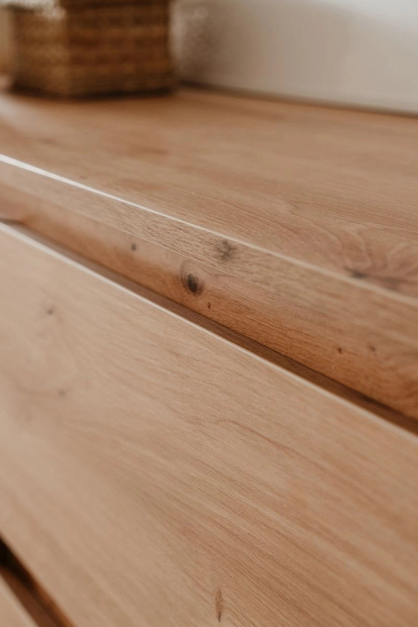 Modernes TV-Lowboard Bastia von Furn.Design in Eiche Artisan mit 2 Klappen und 4 Fächern, B/T/H: 150 x 40 x 49 cm - Bild 2