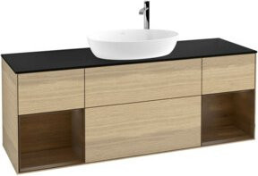 V&B Waschtischunterschrank Finion Wandbeleuchtung in Eicheven Oak, Breite: 160 cm - Bild 1