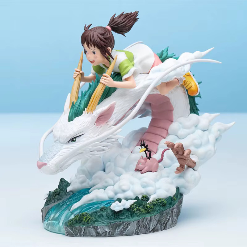 Bandai Spirited Away Ogino Chihiro und Nigihayami Kohakunushi, Anime-Figur, PVC-Actionmodell - Bild 2