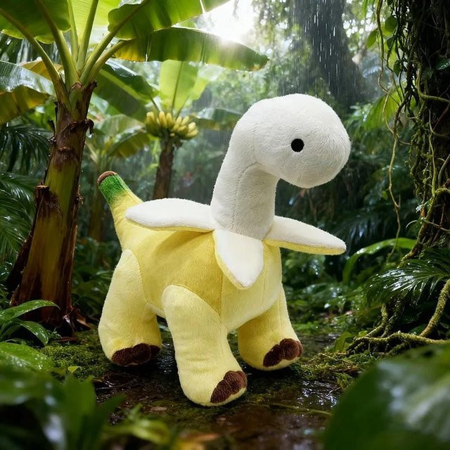 Yiran Health & Beauty Frucht-Drachen Plüschtier, Banane, 28cm - Bild 1
