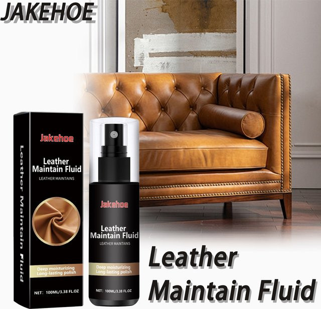 JAKEHOE Lederpflegeflüssigkeit zur Wiederherstellung der Original-Farbtextur, wasserfestes Antifouling Leder-Conditioner-Spray - Bild 1